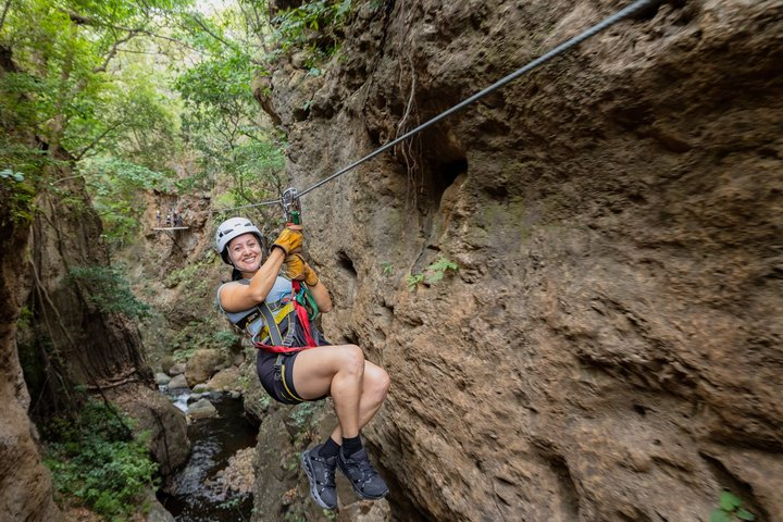 Canyon Canopy Tour: Zip line, rappel, rock climb,Tarzan swing, hanging bridge - Photo 1 of 9